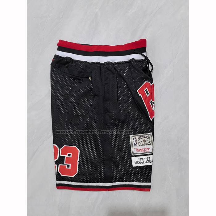 Pantaloncini Chicago Bulls Mitchell & Ness Just Don 1997-98 Nero